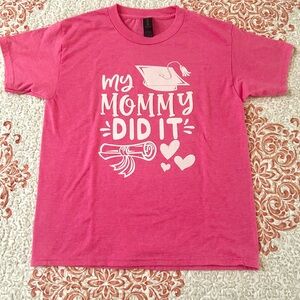 Gildan Pink Short Sleeve Graduation Tee